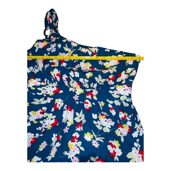 ANTHROPOLOGIE one shoulder floral maxi dress with pockets - Picture 11 of 16